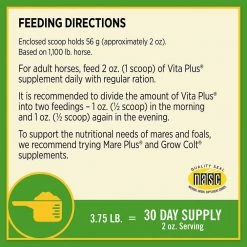Outlet ⭐ Farnam Vita Plus Balanced Multi-Vitamin & Mineral Supplement 3.75 Lb. 🥰 -Equine Sales Shop 0019601 2