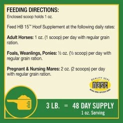 Best Pirce 🎁 Farnam HB 15 Hoof Supplement 3 Lb. ⌛ -Equine Sales Shop 4596170 5